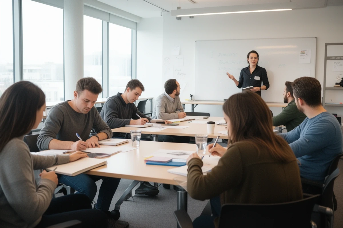 Workshop-Raum mit Teilnehmern